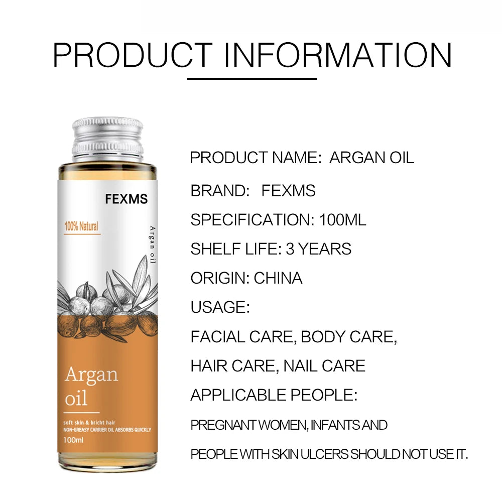 Organic Argan Oil 100% Pure Premium Grade