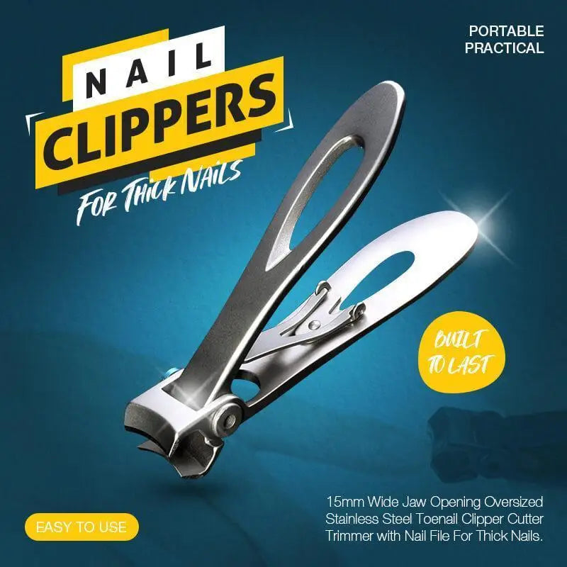 Professional Oversized Stainless Steel Nail Clippers