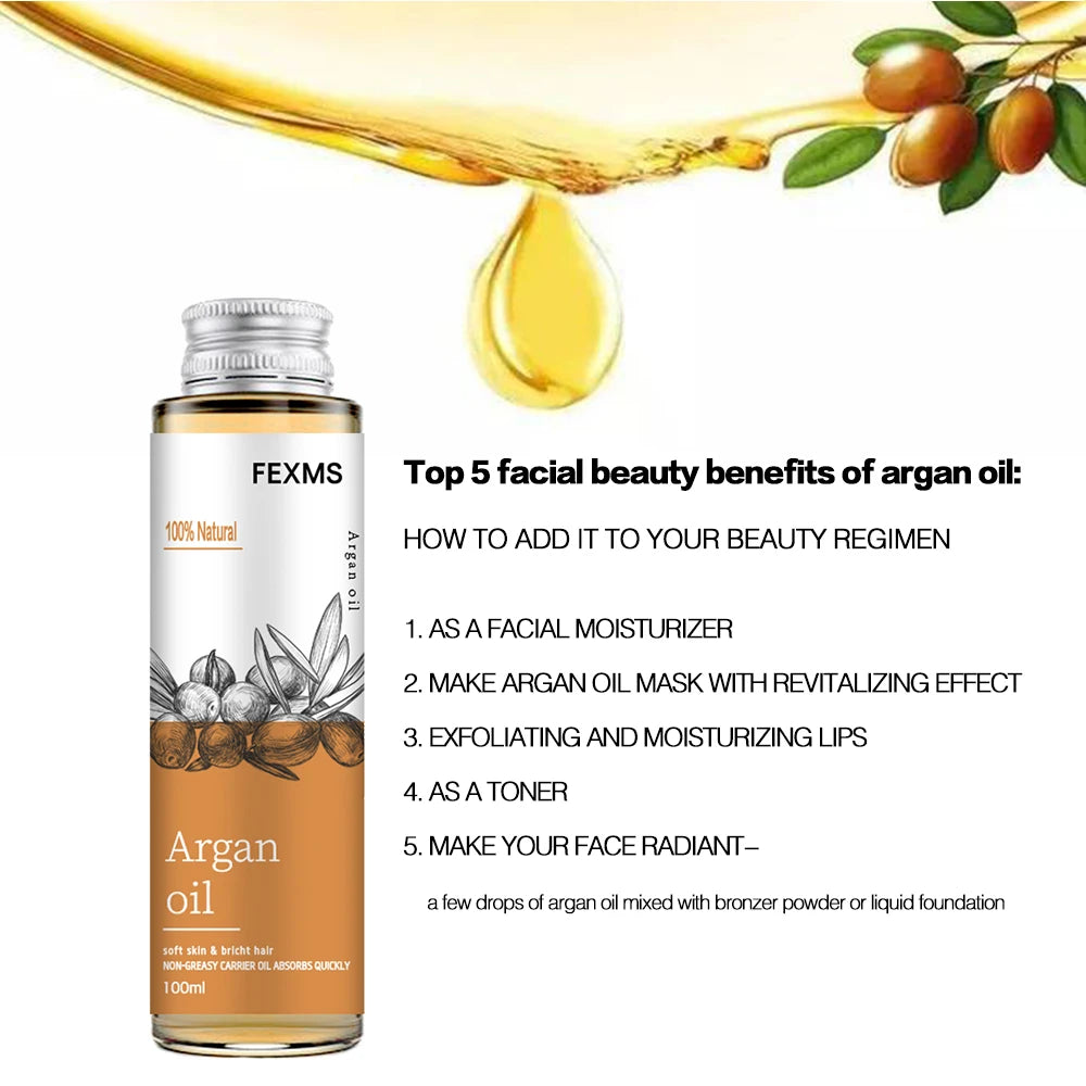 Organic Argan Oil 100% Pure Premium Grade