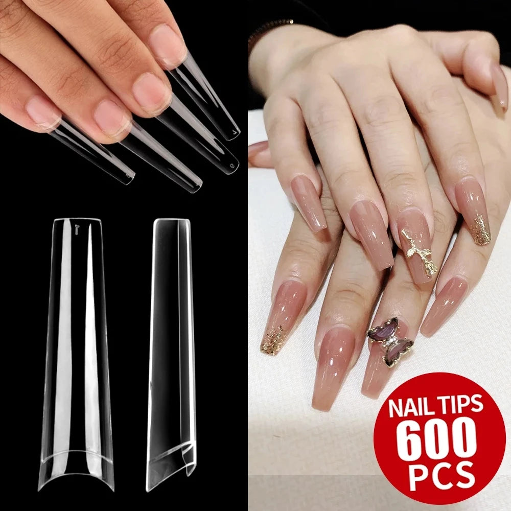 500/600Pcs Professional False Nail Kit