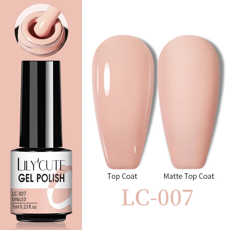 LILYCUTE Reflective Nail Gel Polish - 7ml Iridescent Glitter