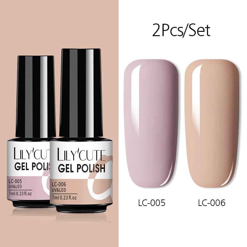 LILYCUTE Reflective Nail Gel Polish - 7ml Iridescent Glitter