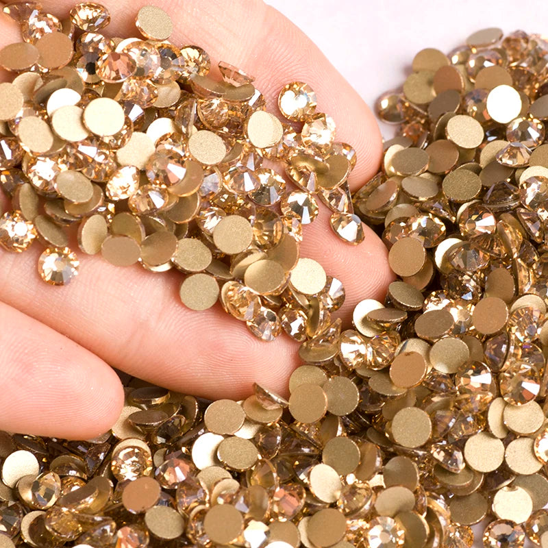 YANRUO Crystal Rhinestones - Golden Shadow