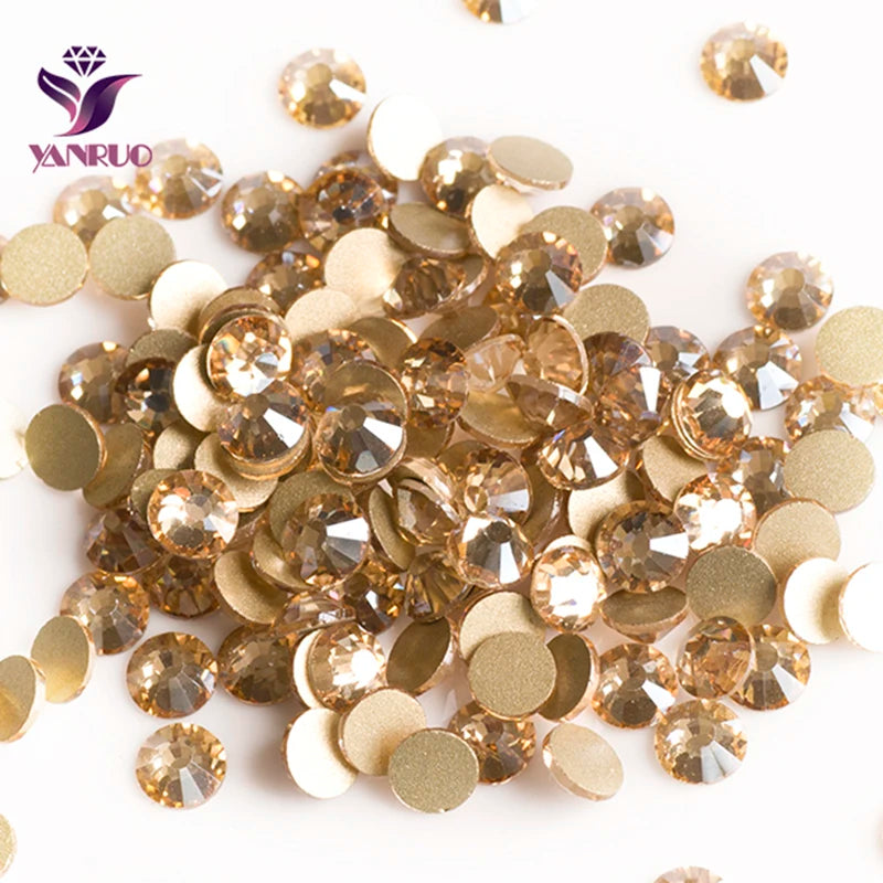 YANRUO Crystal Rhinestones - Golden Shadow