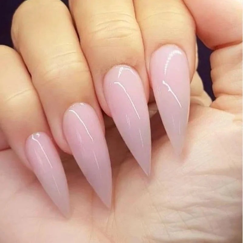 3D Nail Art Acrylic Powder - Clear Pink White