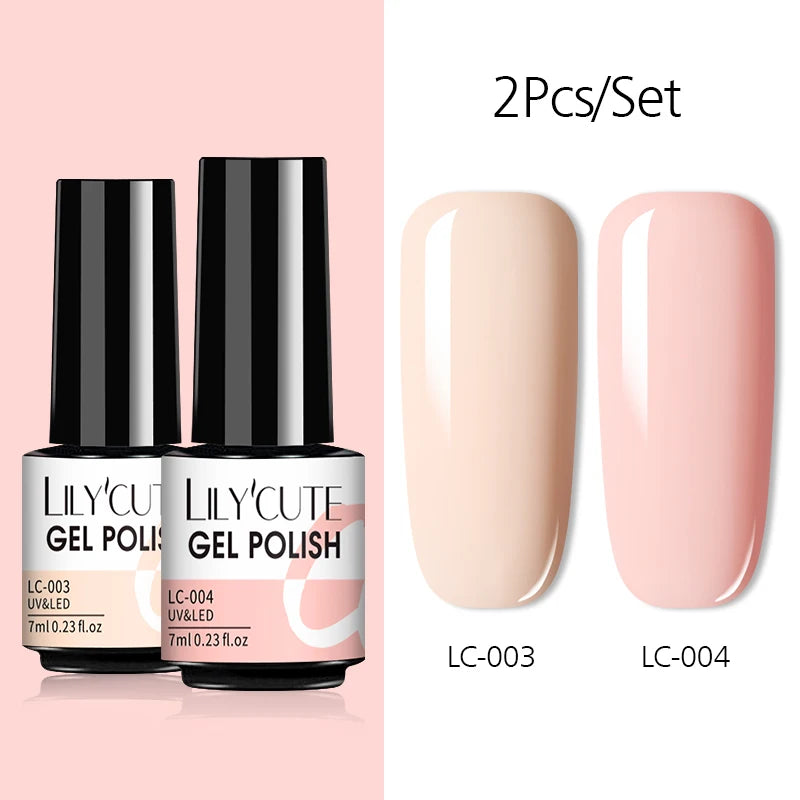 LILYCUTE Reflective Nail Gel Polish - 7ml Iridescent Glitter