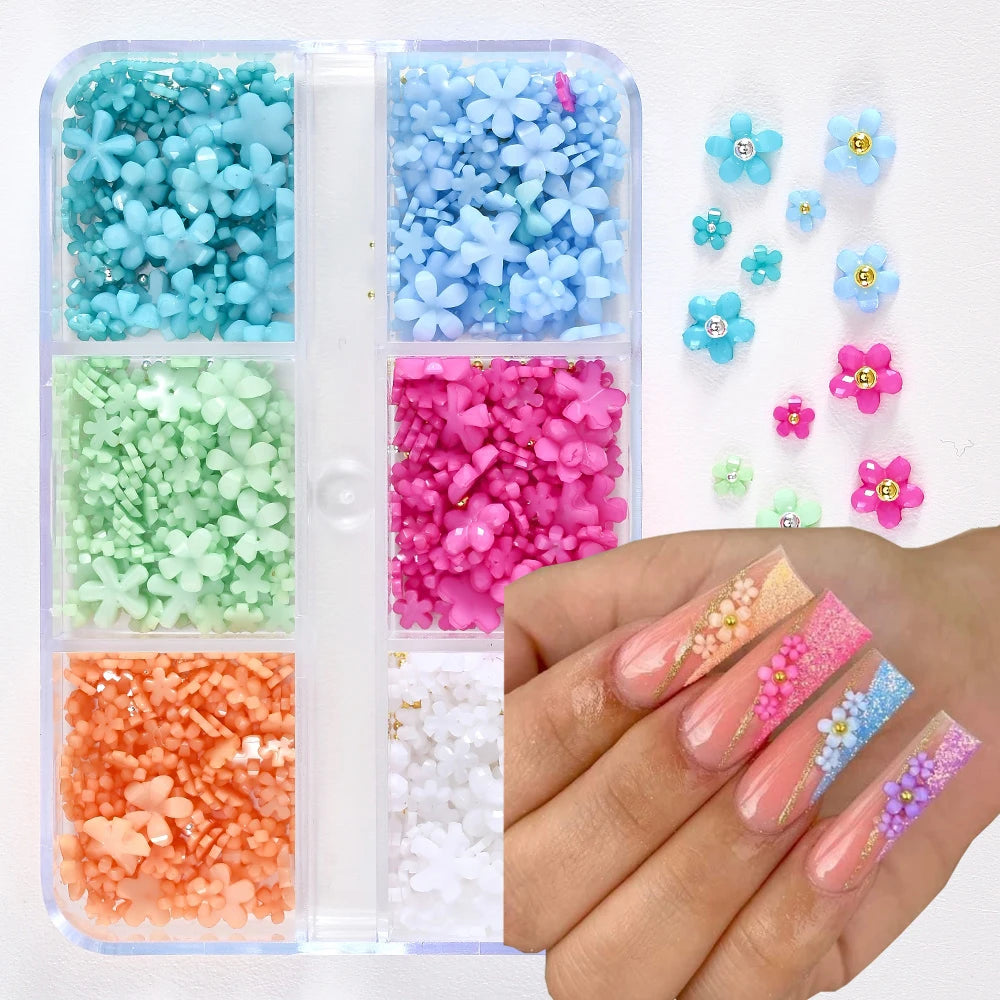 Nail Art Rhinestones Kit 2400pcs - Design Bright Holiday