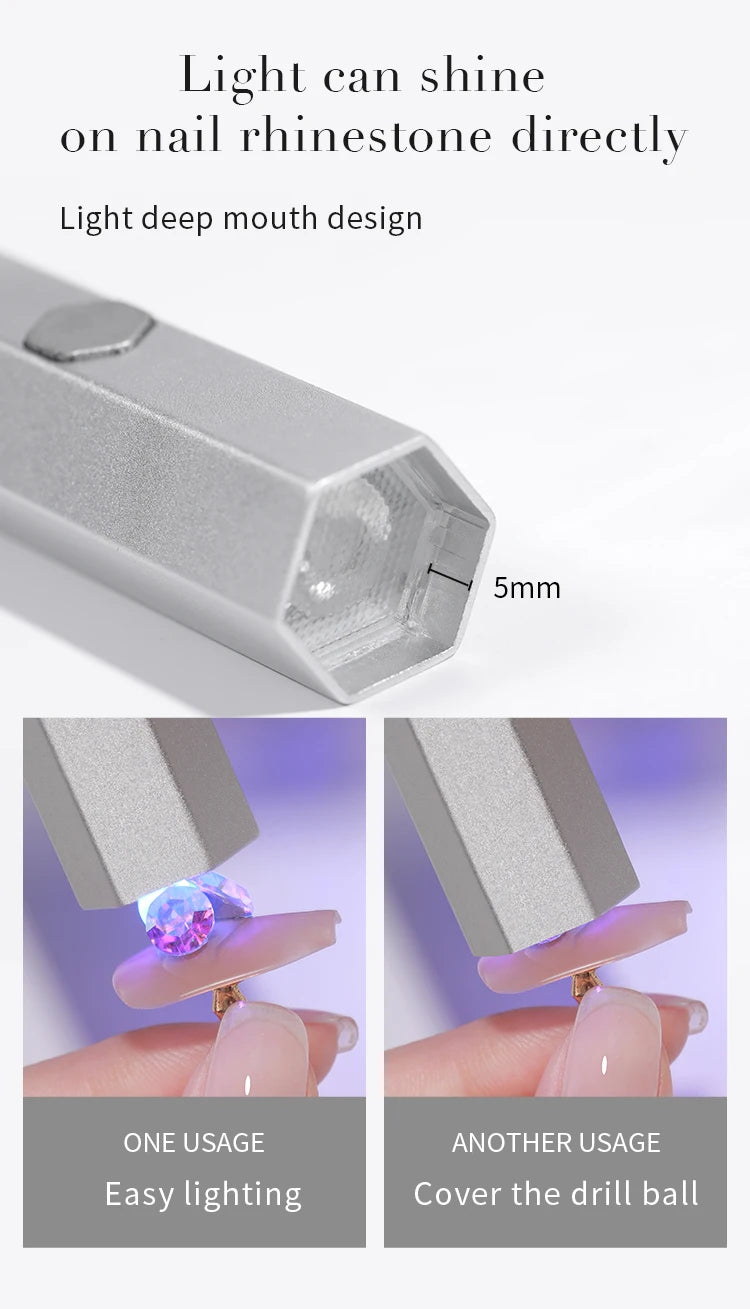 Portable UV Nail Lamp with LED Light - 50000mAh Power