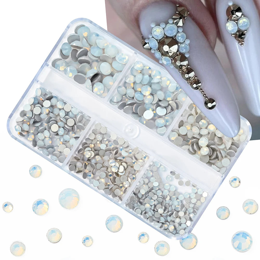 Nail Art Rhinestones Kit 2400pcs - Design Bright Holiday