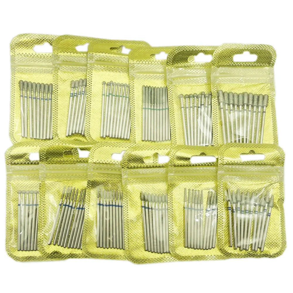 Diamond Nail Drill Bit Set - 10pcs Pedicure Manicure Tools