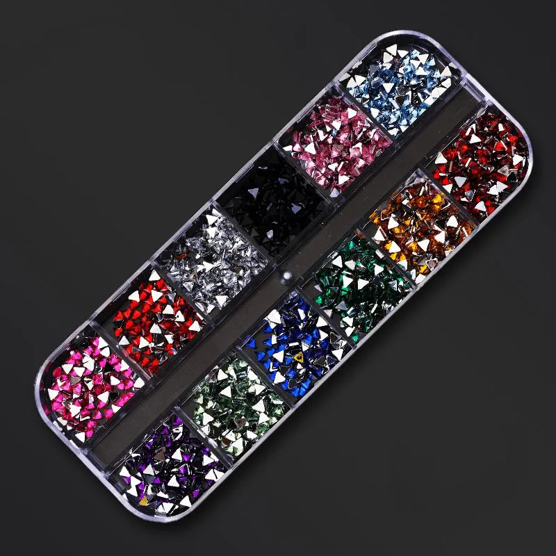 Nail Art Rhinestones Kit 2400pcs - Design Bright Holiday