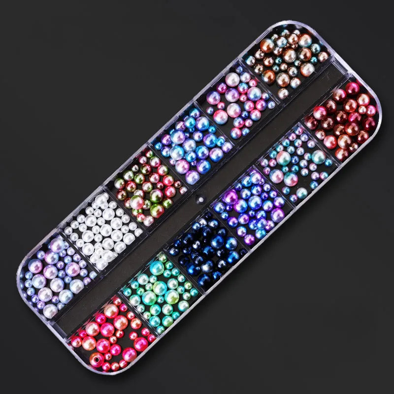 Nail Art Rhinestones Kit 2400pcs - Design Bright Holiday