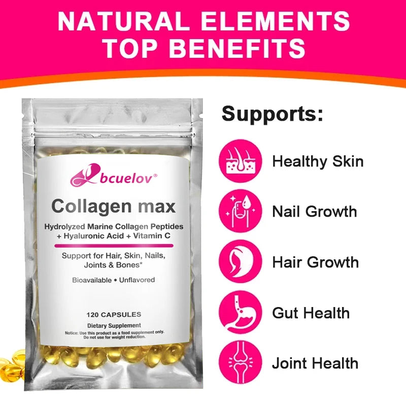 Collagen Max Capsules for Hair, Skin, Nails & Joints