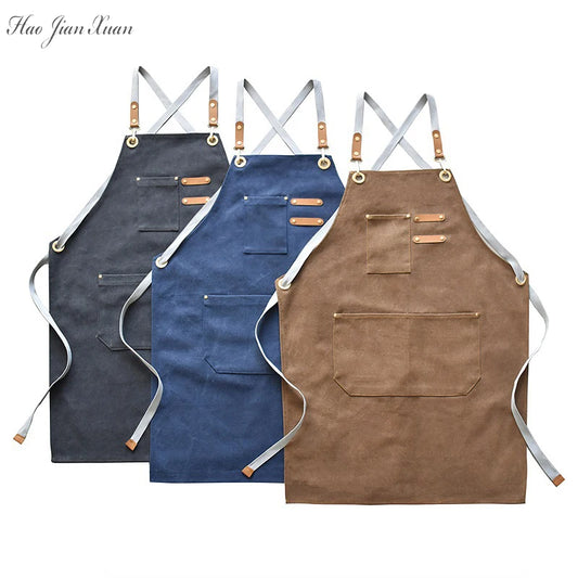 Premium Canvas Apron - Adjustable, Durable, Multi-Purpose