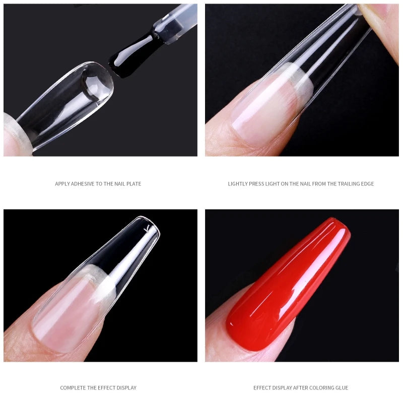 550Pcs Soft Gel Full Cover Nail Tips