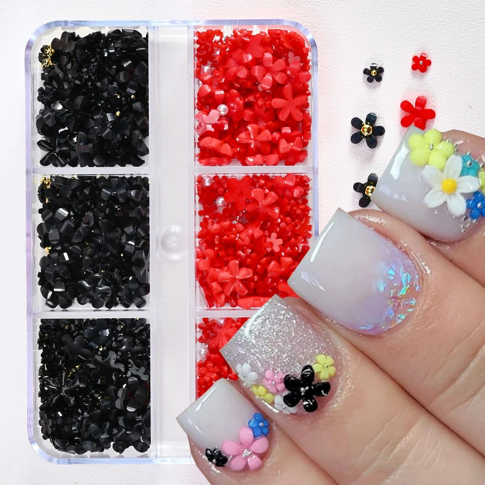 Nail Art Rhinestones Kit 2400pcs - Design Bright Holiday