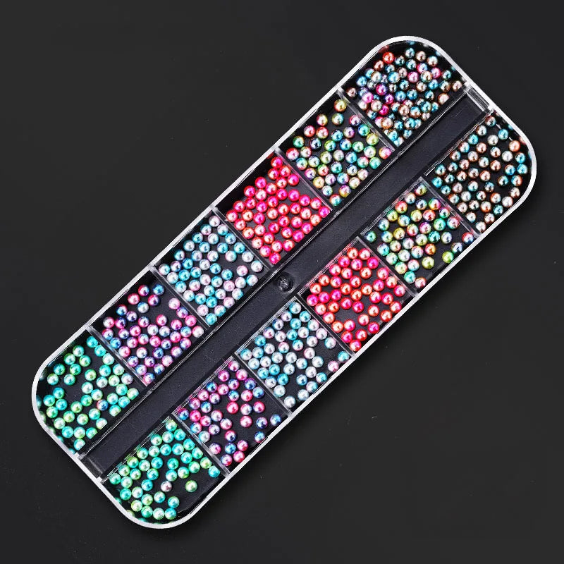 Nail Art Rhinestones Kit 2400pcs - Design Bright Holiday