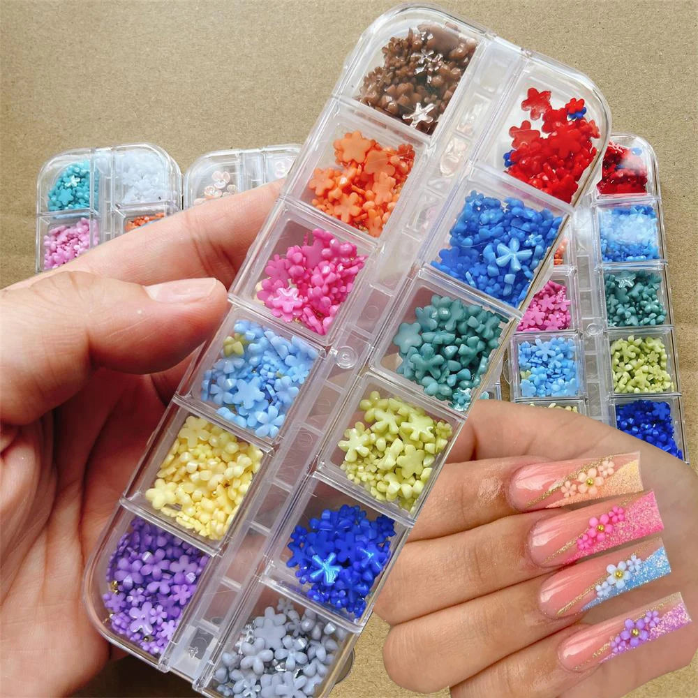 Nail Art Rhinestones Kit 2400pcs - Design Bright Holiday