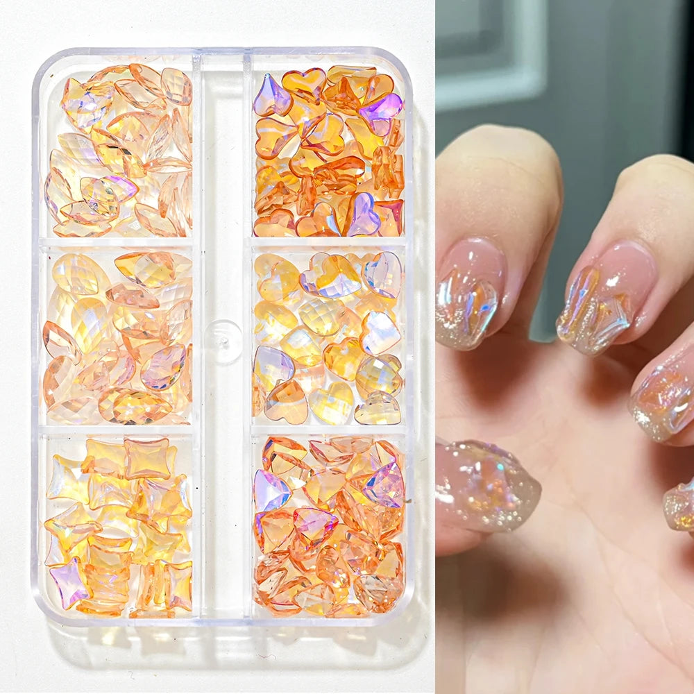 Nail Art Rhinestones Kit 2400pcs - Design Bright Holiday