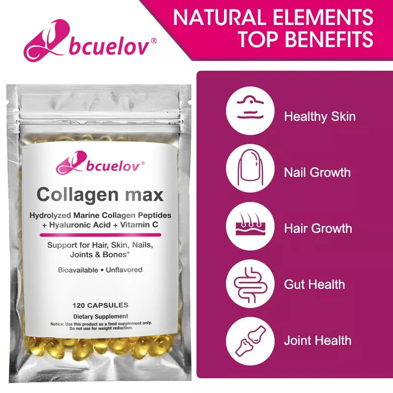 Collagen Max Capsules for Hair, Skin, Nails & Joints