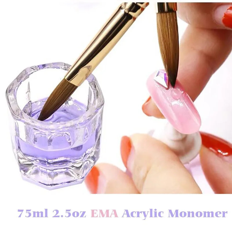 40ML EMA Acrylic Liquid Monomer For Nails Art Carving Extension Dipping Powder Nail Acrylic Crystal Liquid Manicure Tool &j*9Liq