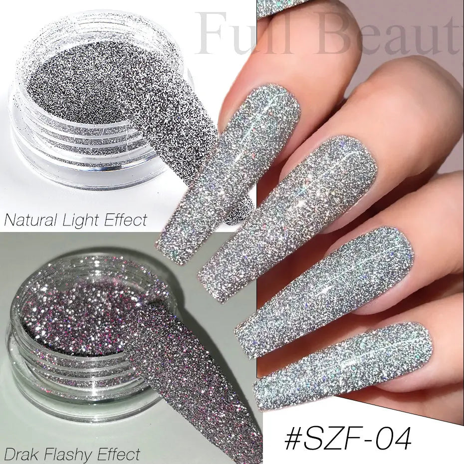 Reflective Glitter Nail Powder